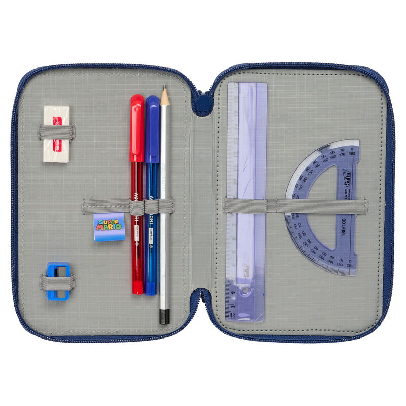 Mamma Mia Super Mario Bros triple pencil case 37pcs
