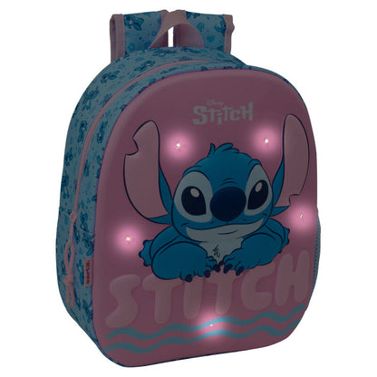 Zaino Disney Stitch con luci LED 3D 33 cm