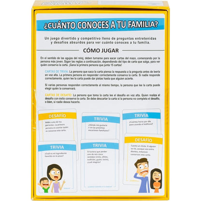 Board game How well do you know your family? (Spanish)