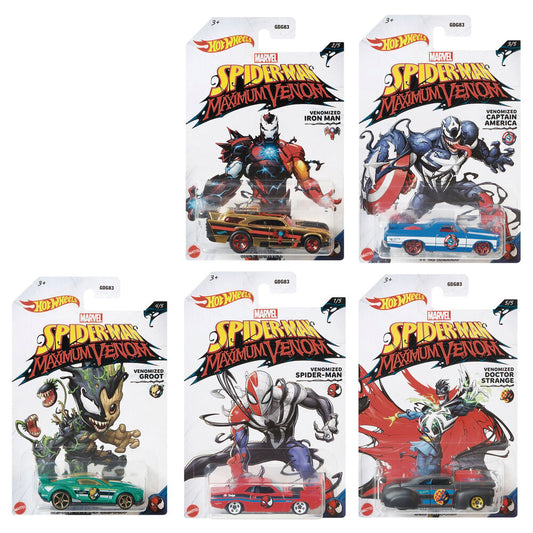 hot wheels spiderman marvel car entertainment assortment