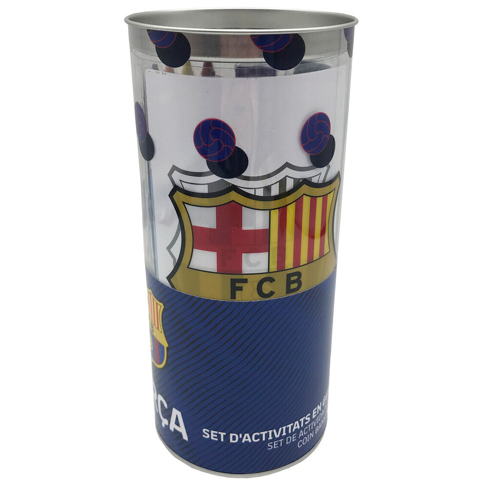 fc barcelona activity piggy bank set  38 pieces