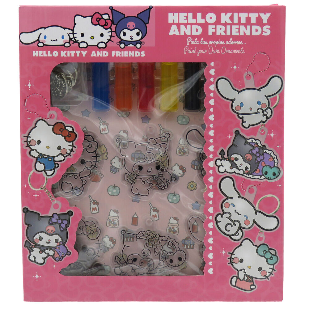 hello kitty and friends painting hangers set