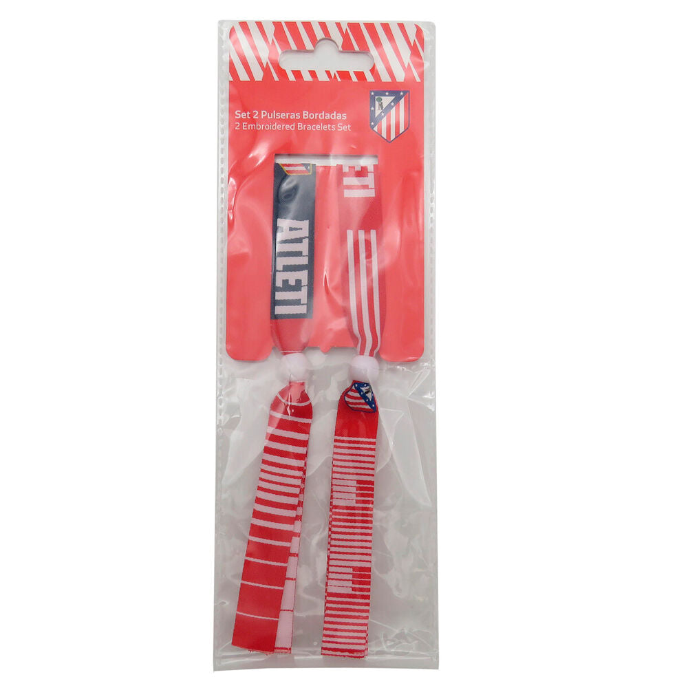 set of 2 atletico de madrid bracelets