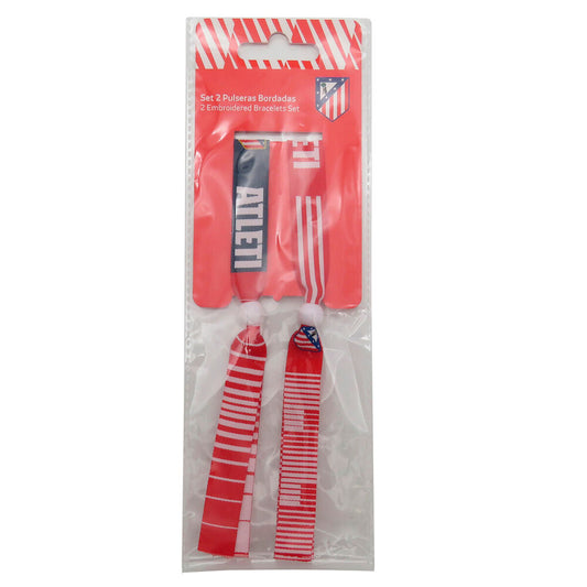 set of 2 atletico de madrid bracelets