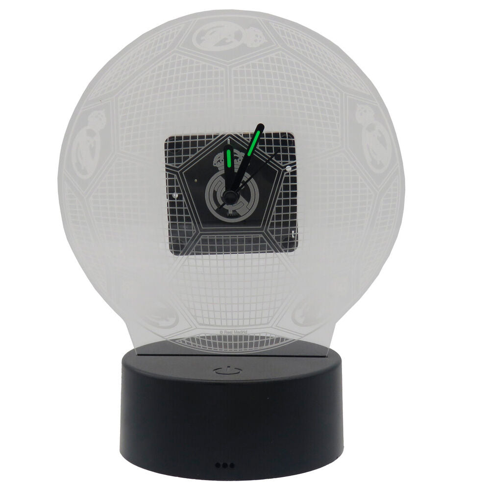 real madrid led clock in methacrylate