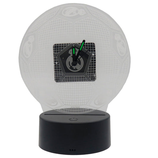 real madrid led clock in methacrylate