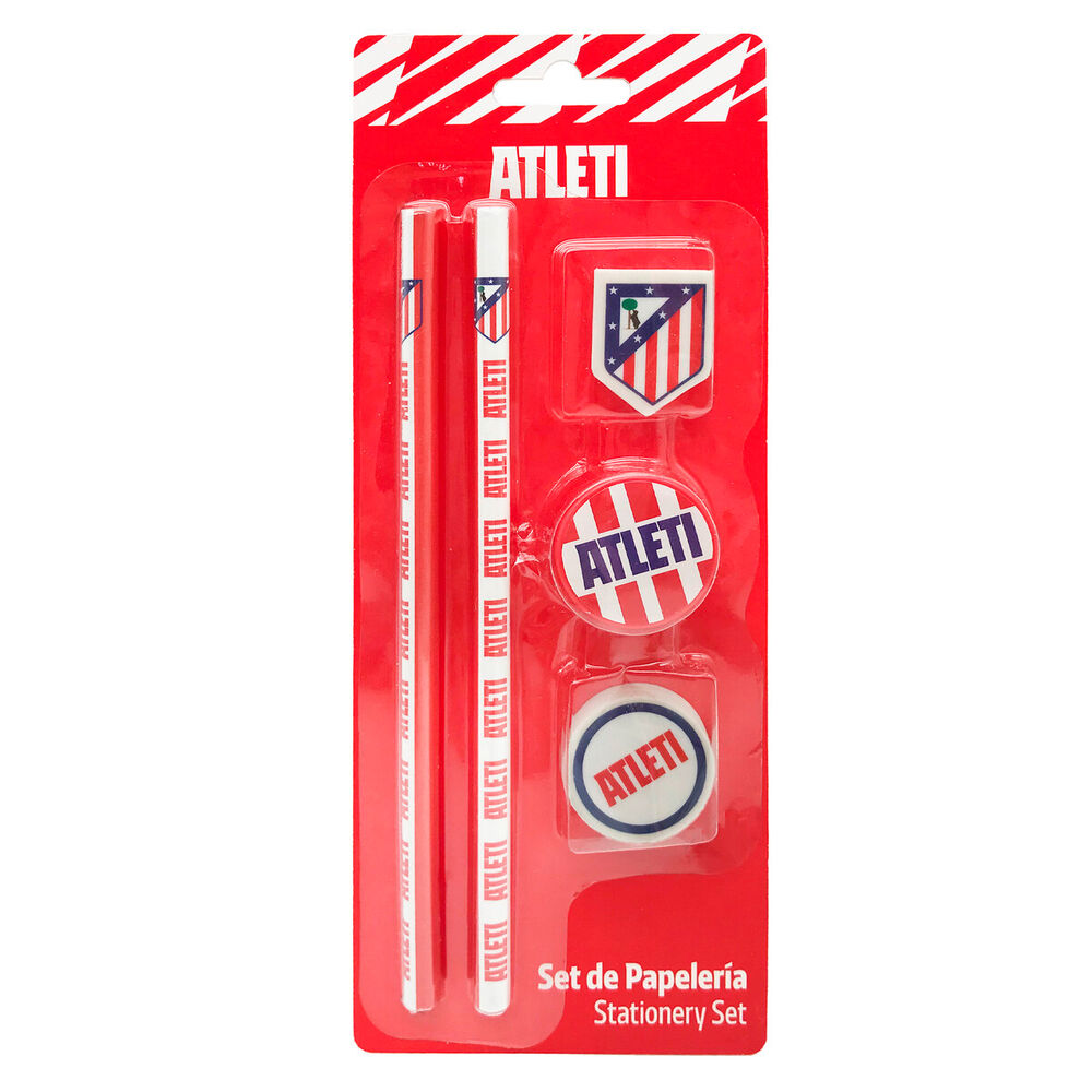 atletico de madrid stationery blister pack (5 pieces)