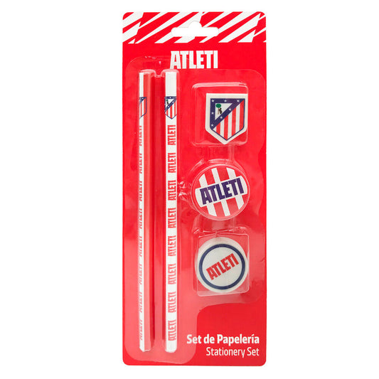 atletico de madrid stationery blister pack (5 pieces)