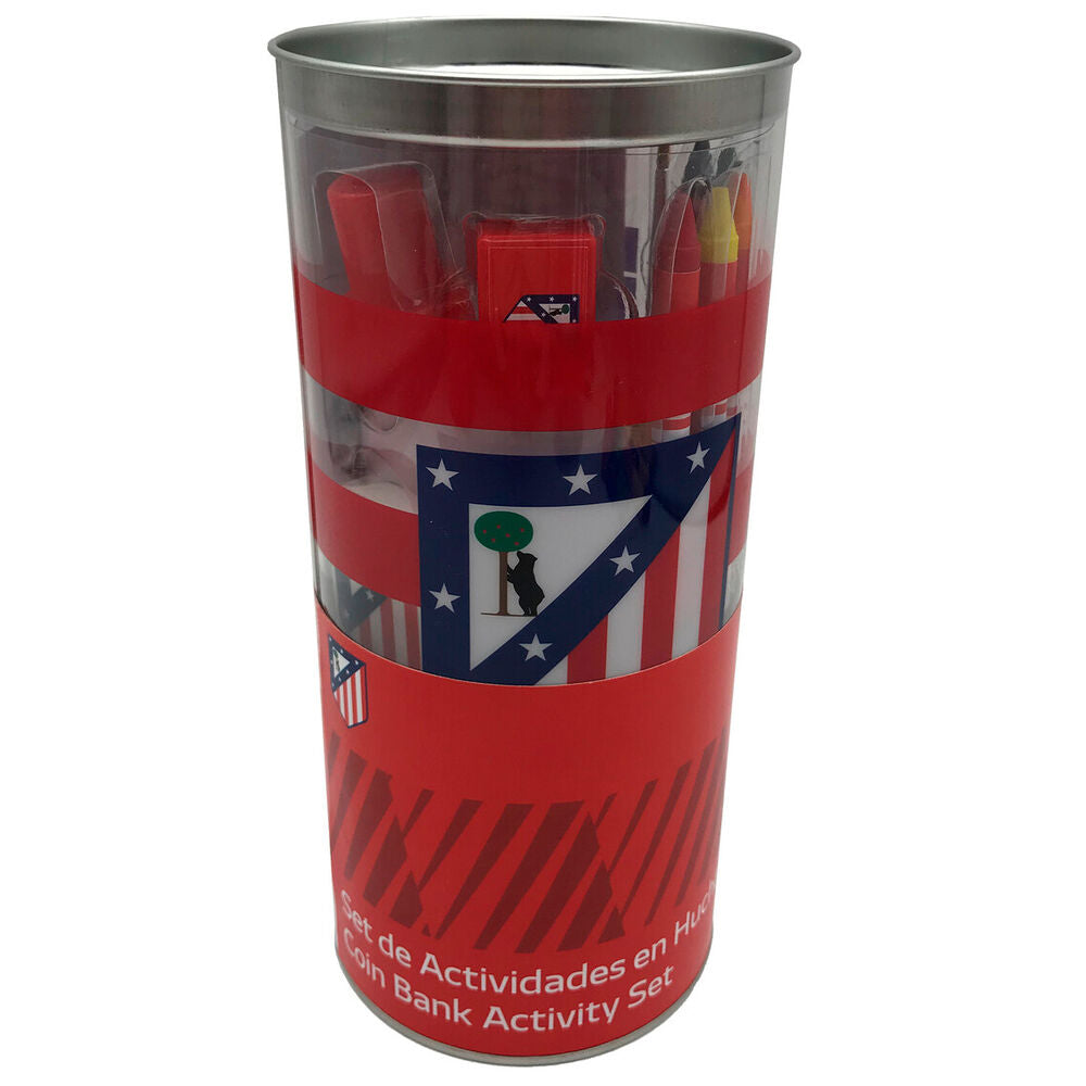 atletico de madrid activity piggy bank set 38pcs