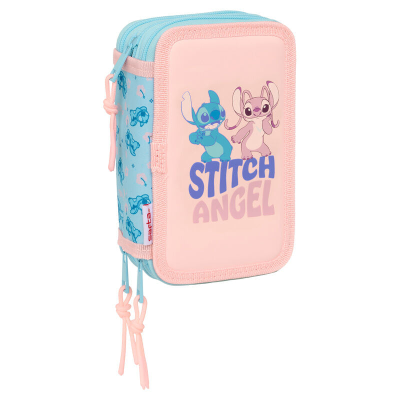 ohana stitch disney triple pencil case 37pcs