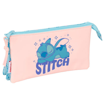ohana stitch disney triple pencil case