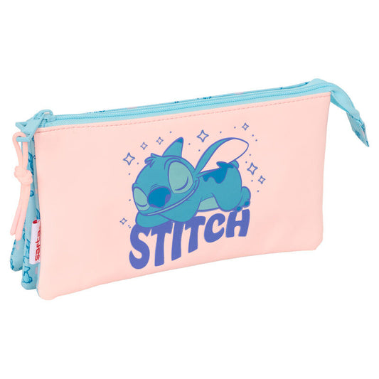 ohana stitch disney triple pencil case