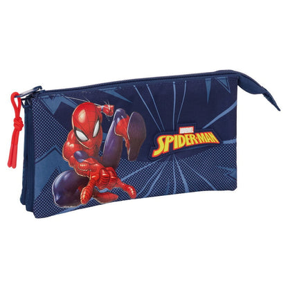 Spiderman Marvel triple pencil case