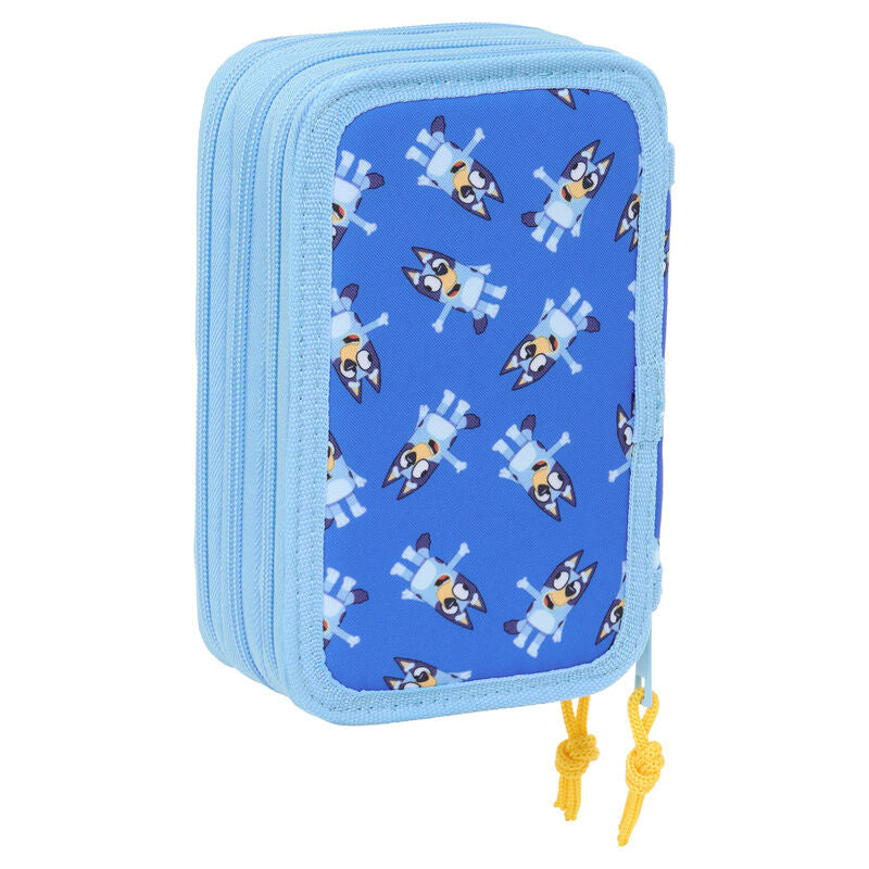 Lets Play Bluey triple pencil case 37pcs