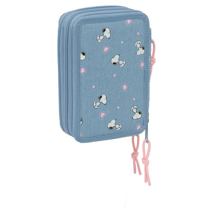 Snoopy Peanuts triple pencil case 37pcs