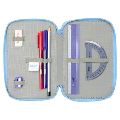 Lets Play Bluey triple pencil case 37pcs