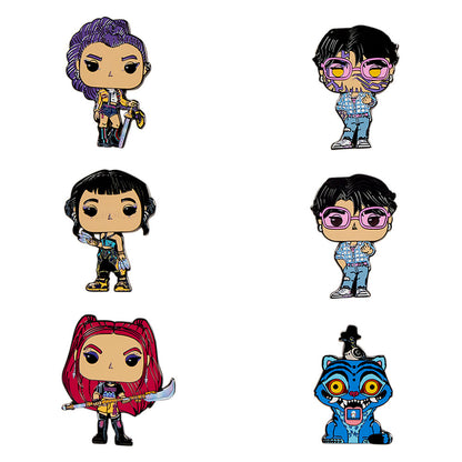 Pin's mystère en émail Kpop Demon Hunters Loungefly assorti