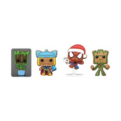 Sapin de Noël avec 4 figurines exclusives Pocket POP Marvel Tree Holiday