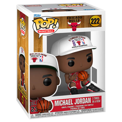 Boneco Funko Pop NBA Chicago Bulls Michael Jordan 3 vezes seguidas