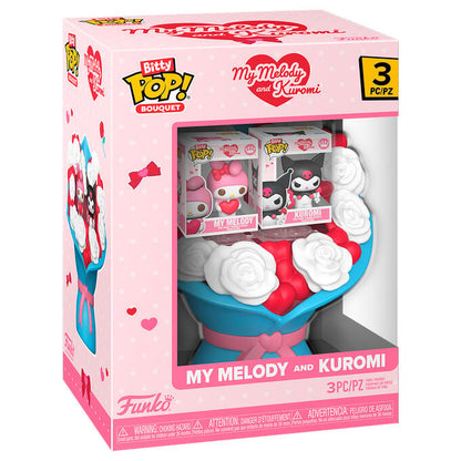 Bitty POP Bouquet Figurine Hello Kitty My Melody et Kuromi San Valentin