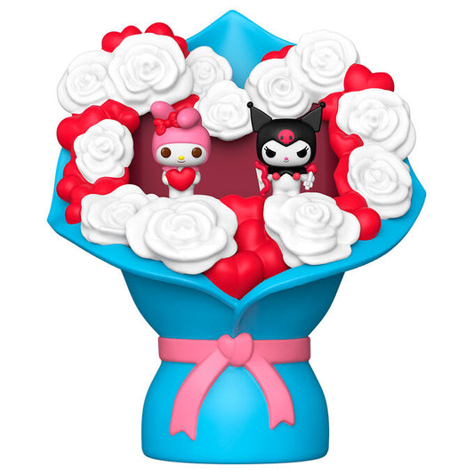 bitty pop bouquet figure hello kitty my melody and kuromi san valentin