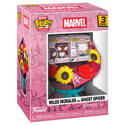 Bitty POP Bouquet Figur Marvel Miles Morales und Ghost Spider Valentinstag