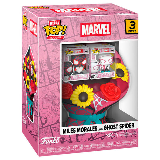 Bitty POP Bouquet Figur Marvel Miles Morales und Ghost Spider Valentinstag