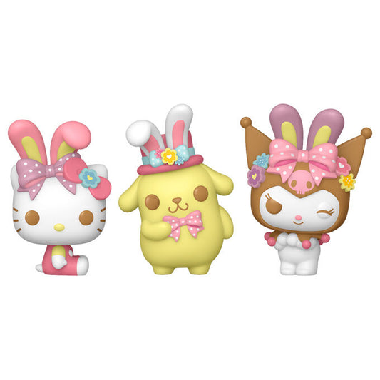 Blíster de 3 figuras Pocket POP Egg Hello Kitty y amigos