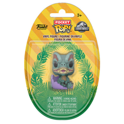 pocket pop egg figure jurassic world dilophosaurus