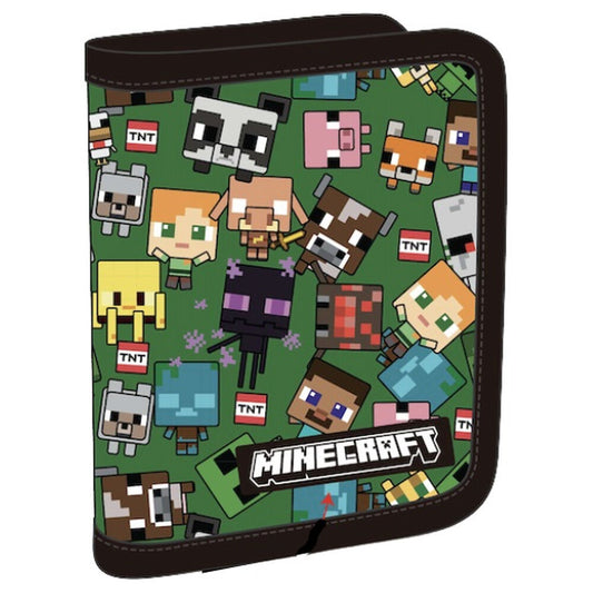 minecraft characters zipper bag