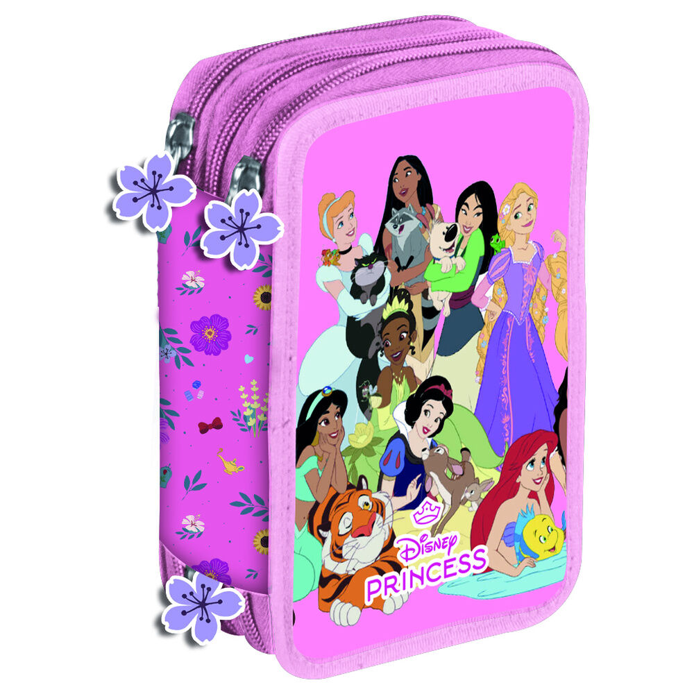 Triple Disney Princess Pencil Case