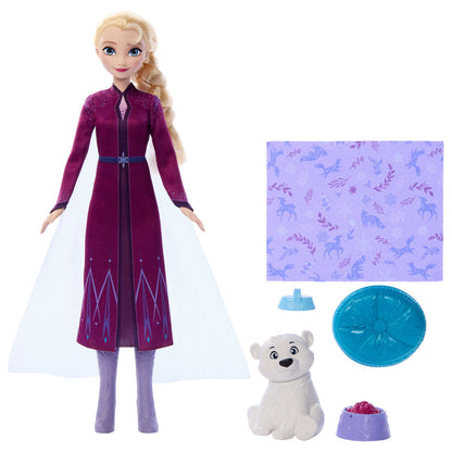 disney frozen elsa doll and teddy bear
