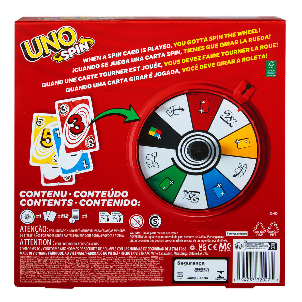 Gra karciana UNO Spin