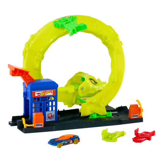 Hot Wheels City Track Snake Spiral Attack