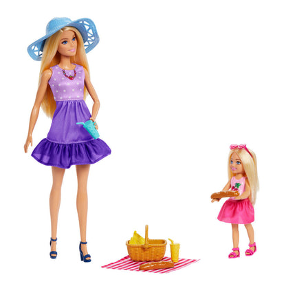 Blister pack of 2 Barbie Family & Friends dolls