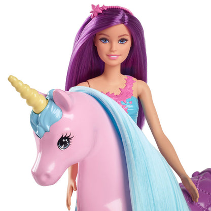 Lalka Barbie i jej jednorożec
