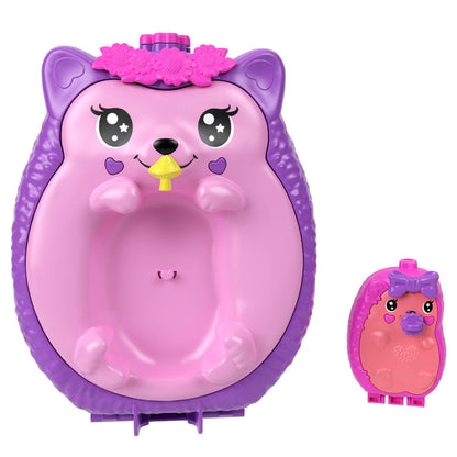 Conjunto de bolsa com mamãe ouriço e bebê Polly Pocket