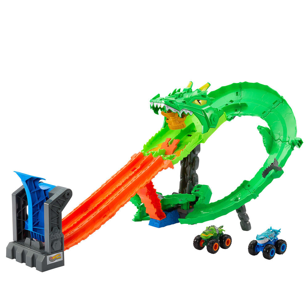 Śledź Dragon Destruction Monster Trucks Hot Wheels