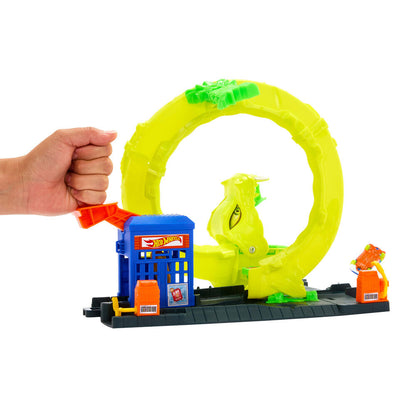 Hot Wheels City Track Snake Spiral Attack