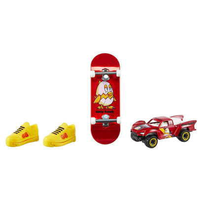 Skate + Conjunto de Carrinhos Hot Wheels