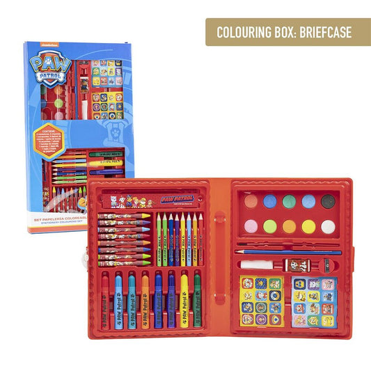 paw patrol colorable stationery set