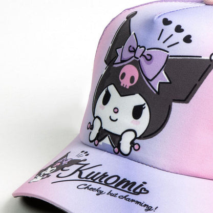 Zestaw czapki i okularów przeciwsłonecznych Kuromi Hello Kitty