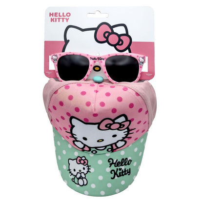 hello kitty hat and sunglasses set