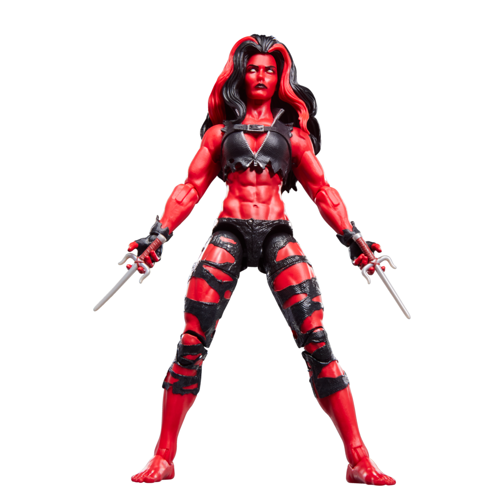 Czerwona figurka Hulka She Hulk Marvel Legends 15 cm