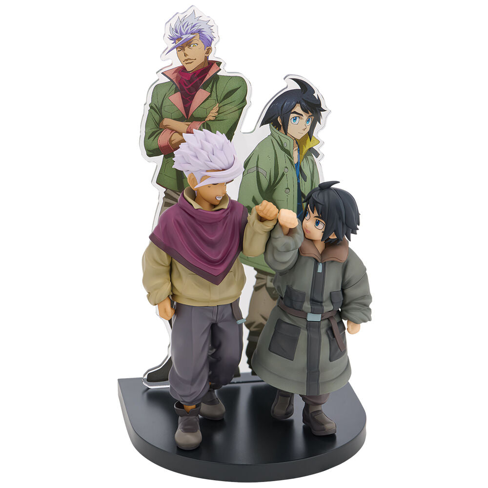 figure ichibansho augus mikazuki & itsuka orga iron blooded orphans mobile suit gundam 18cm