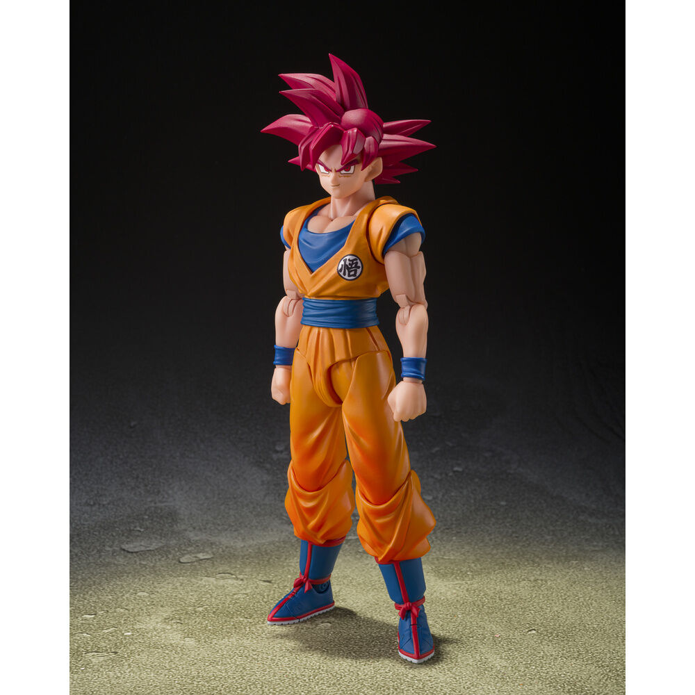 figure shfiguarts super saiyan god son goku god aura dragon ball super 145cm