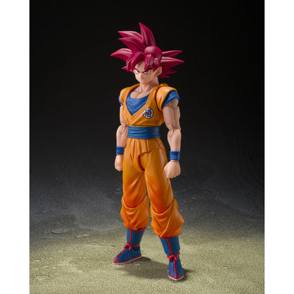 figure shfiguarts super saiyan god son goku god aura dragon ball super 145cm