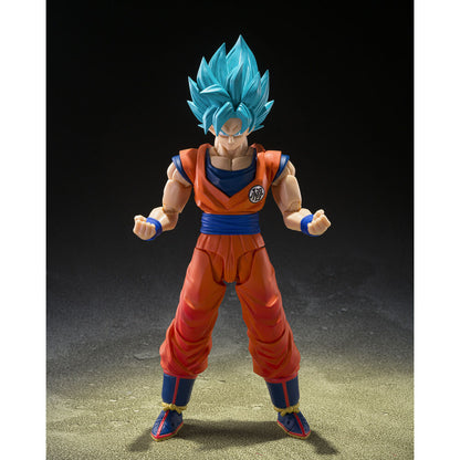 figure shfiguarts super saiyan god super saiyan son goku blue power transcending limits dragon ball super 145cm