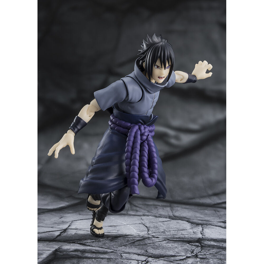Figura S.H.Figuarts Sasuke Uchiha Solitário Shinobi Naruto Shippuden 14 5cm