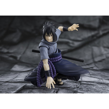 Figura S.H.Figuarts Sasuke Uchiha Solitário Shinobi Naruto Shippuden 14 5cm